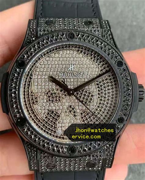 hublot skull bang watch replica|how to check hublot watch.